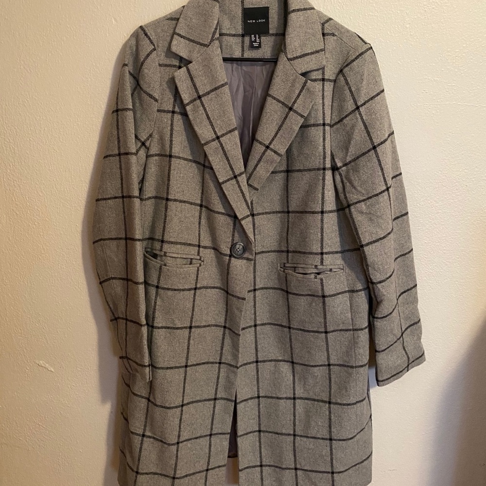 Long Check Coat